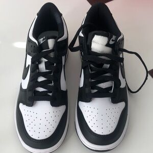 Nike Classic Black and White Athletic Shoes Dunk Low. These are new in the box